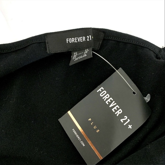 FOREVER 21 PLUS BLACK RED‎ BLUE STARS BODY SUIT - Picture 6 of 6